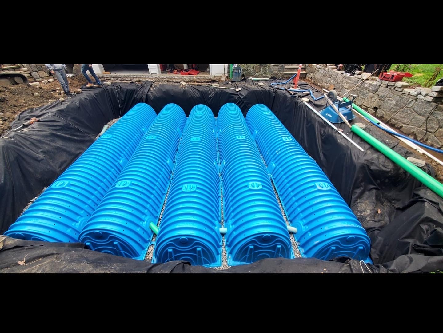 Large CULTEC stormwater chamber gallery system